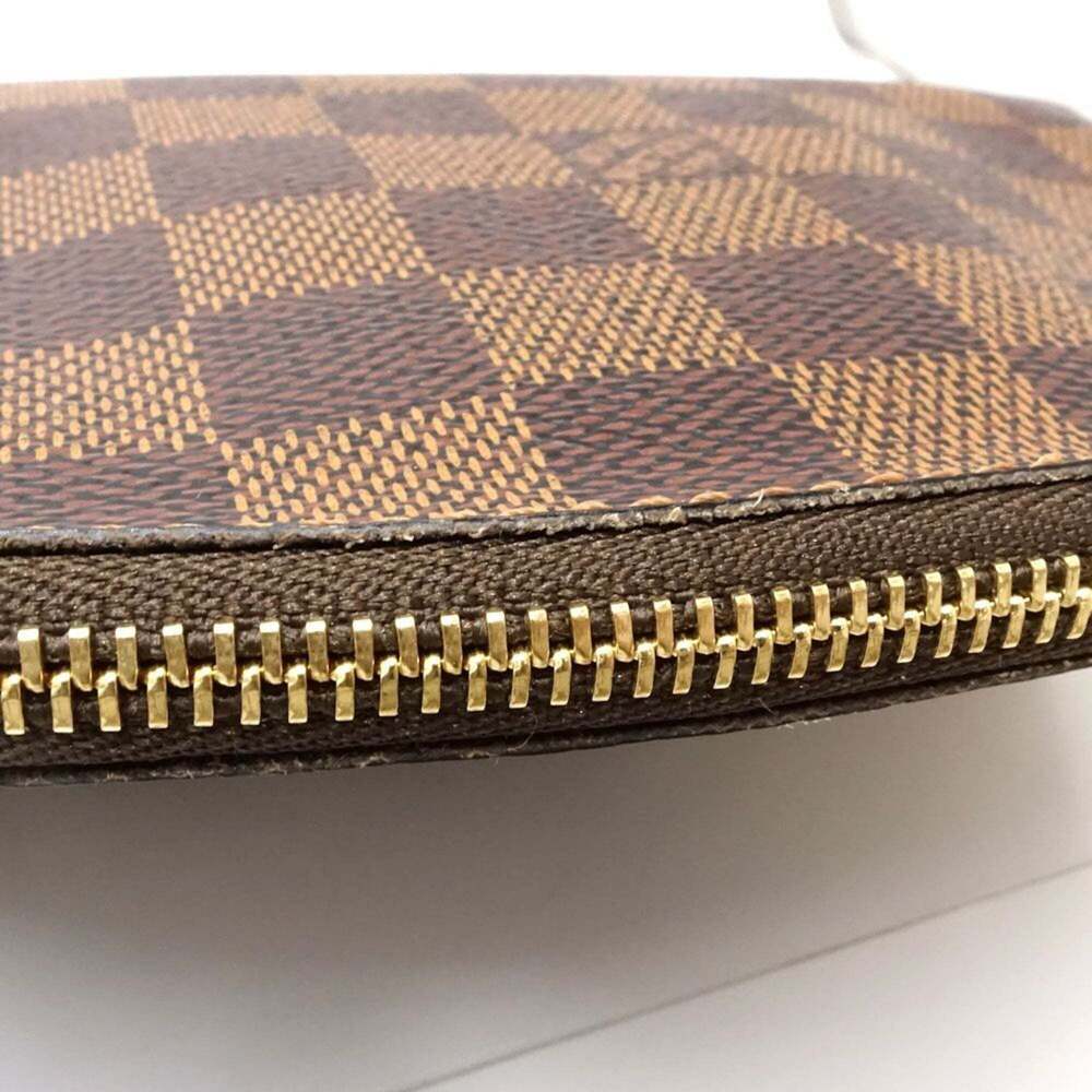 LOUIS VUITTON Authentic Brown Damier Pochette Pouch - Picture 6 of 12